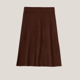 Ribbed Flare Skirt