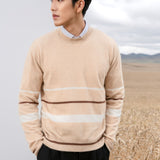 Striped C-neck Sweater