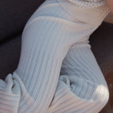 Pointelle Rib-knit Pants