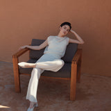 Pointelle Rib-knit Pants