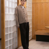 Button Up Waffle Knit Shirt