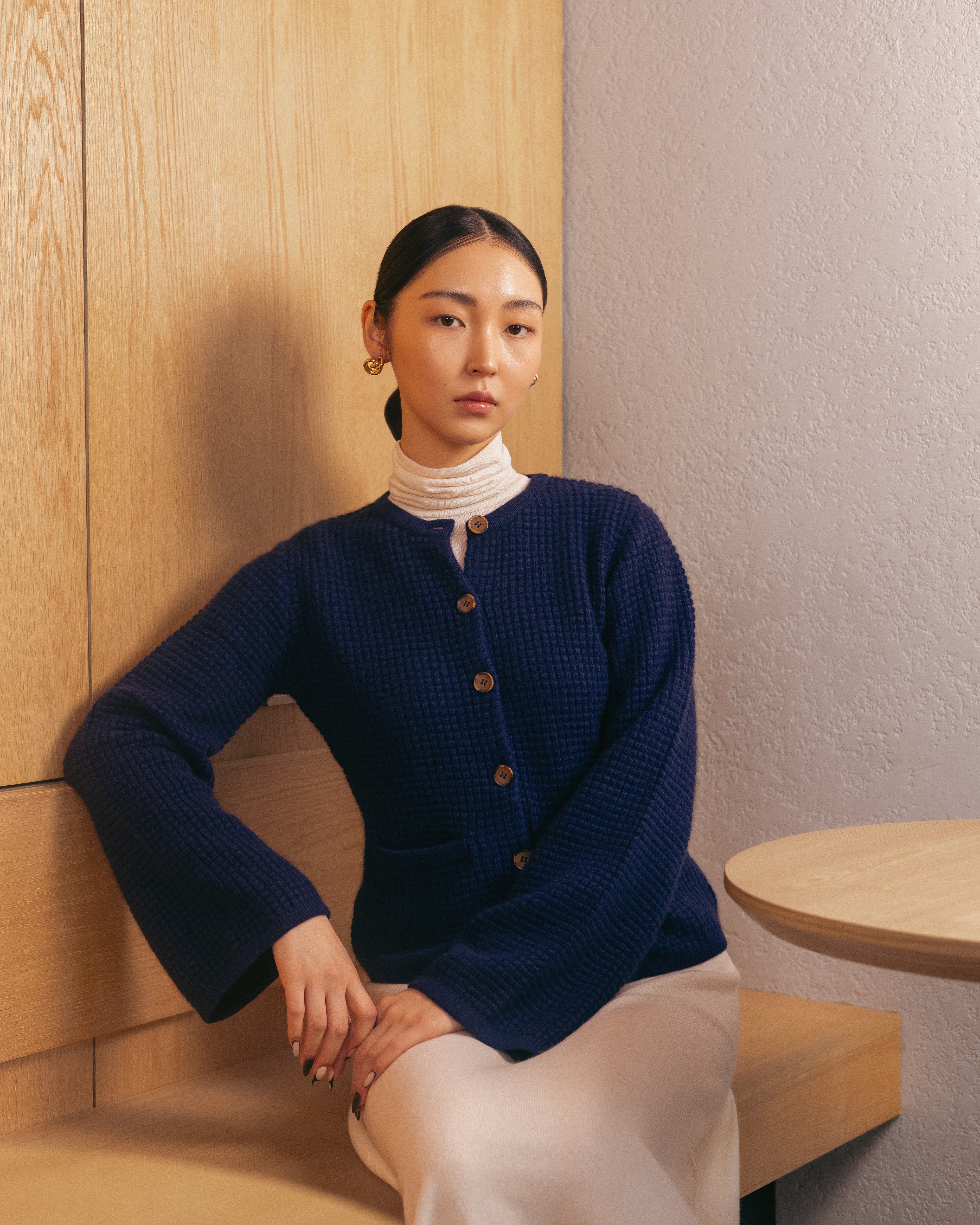 Waffle Knit Cardigan – NOMADICO CASHMERE