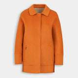 Cashmere Short Coat is reversible, crafted from two tone double-faced fabric, suitable to wear anytime and anywhere. 