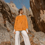 Cashmere Short Coat is reversible, crafted from two tone double-faced fabric, suitable to wear anytime and anywhere. 